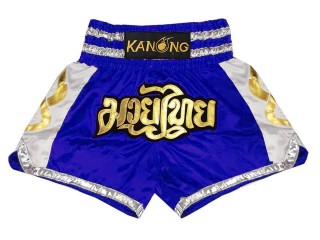 Kanong Thai Bokseshorts : KNS-141-Blå